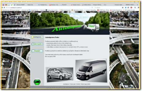 Web Autodoprava Pedro